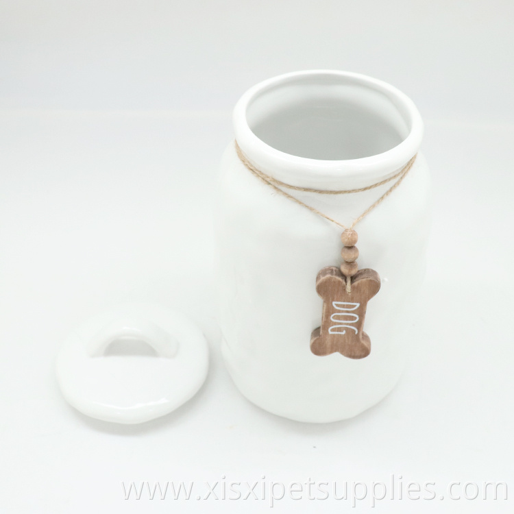 High Quality Pet Food Storage Pet Supplies Dog Ceramic Jar